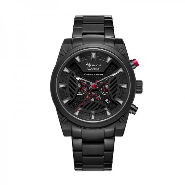 Alexandre Christie AC 6661 Black Red Steel MCBIPBARE